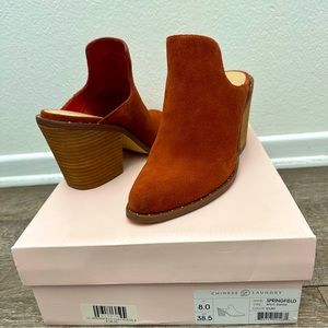 Chinese Laundry suede mules